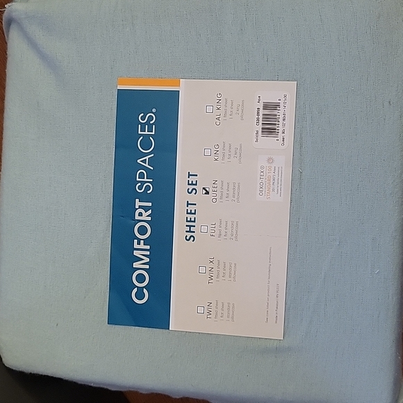 Comfort Spaces Bedding Comfort Spaces Aqua 0 Cotton Flannel 4 Piece